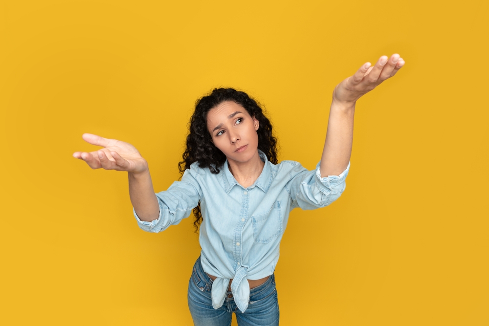 woman considering IV therapy or oral supplements